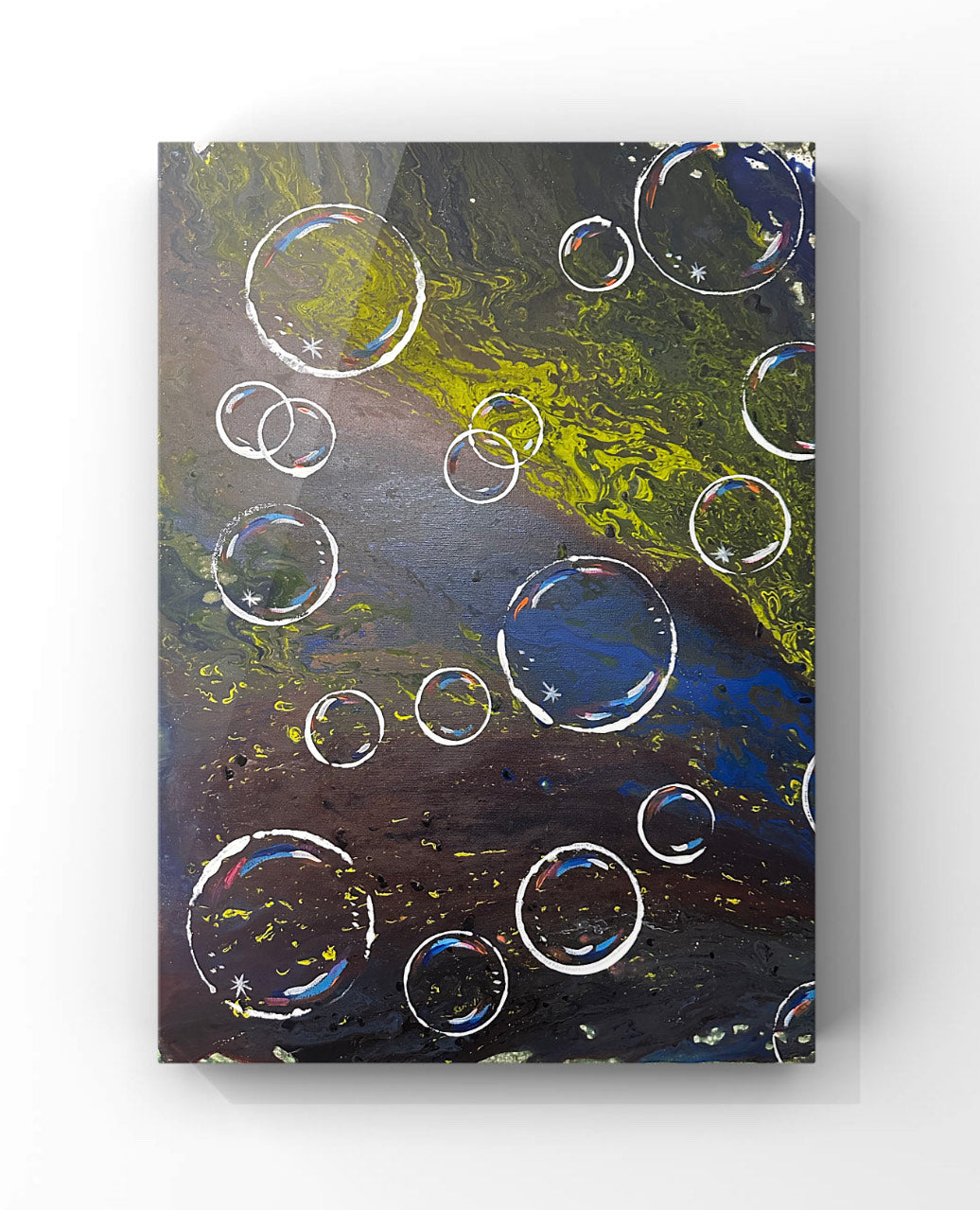 Bubble On Green and Blue