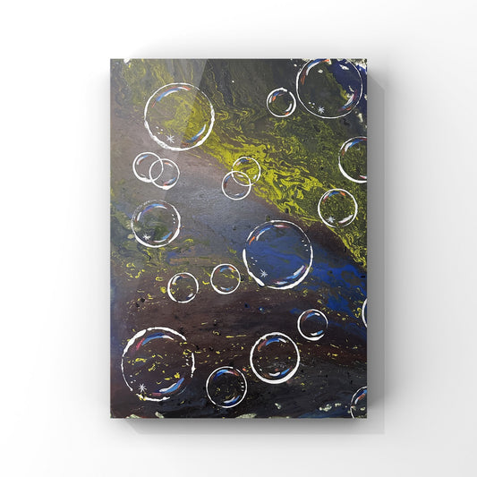 Bubble On Green and Blue